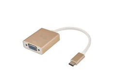 小さな注文サポートの USB 3.1 型 C に VGA アダプター (M/F) ローズ ゴールド在庫色