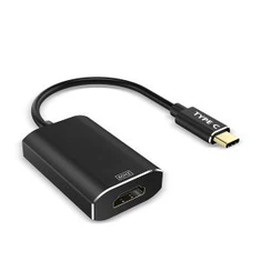 ローズゴールド カラー アルミニウム シェル C 型オス HDMI メス ケーブル アダプター サポート 4Kx2K