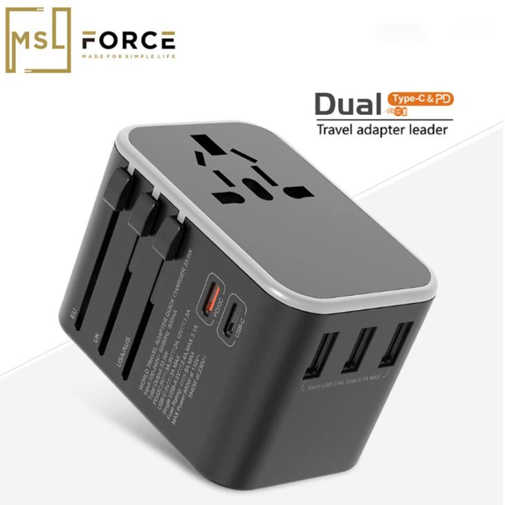 デュアルUSBタイプC PDトラベル充電器アダプタ