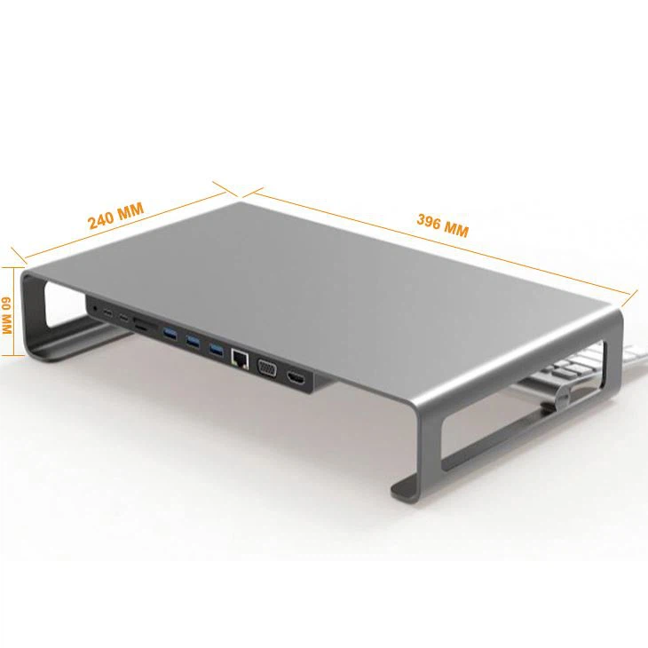 USBハブHDMI VGAポート付きIMACスタンド