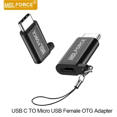 USB C Micro USB アダプター オス - メス キーチェーンデザイン付き