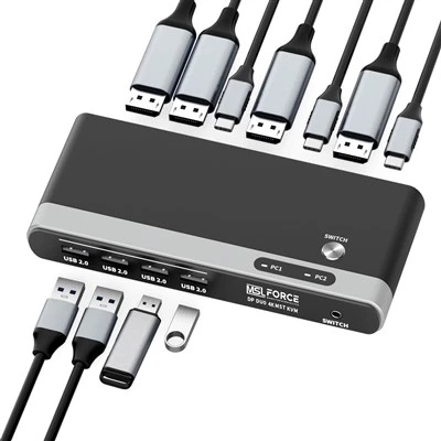 USB C から DP MST ハブ 4K60Hz MacBook M1 M2 M3 用